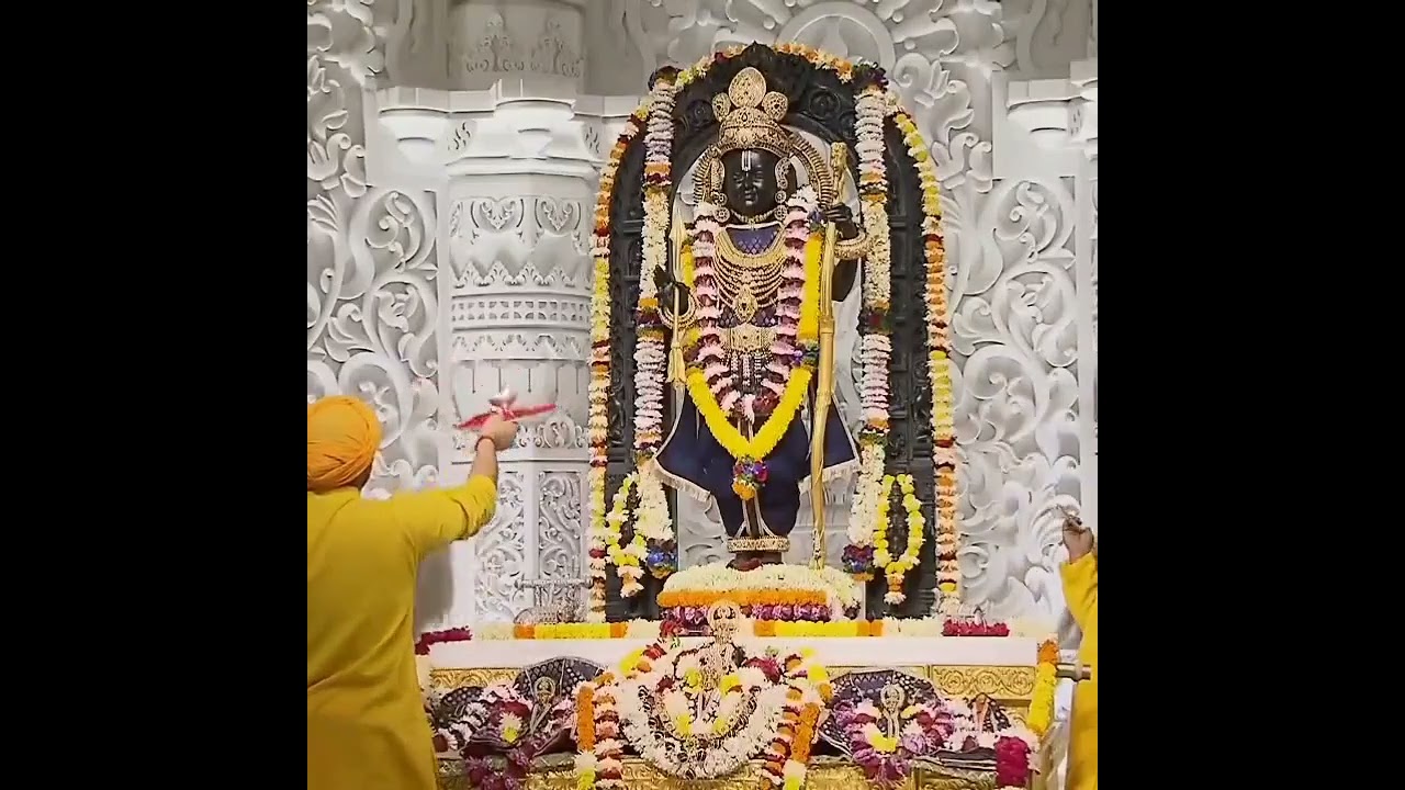 #श्री #रामलला #रामजन्मभूमि मंगला श्रृंगार आरती दर्शन दिनांक–04-01-25 शनिवार #viral #video #ram