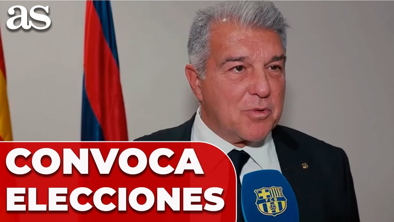 LAPORTA CONVOCA ELECCIONES en el FC BARCELONA