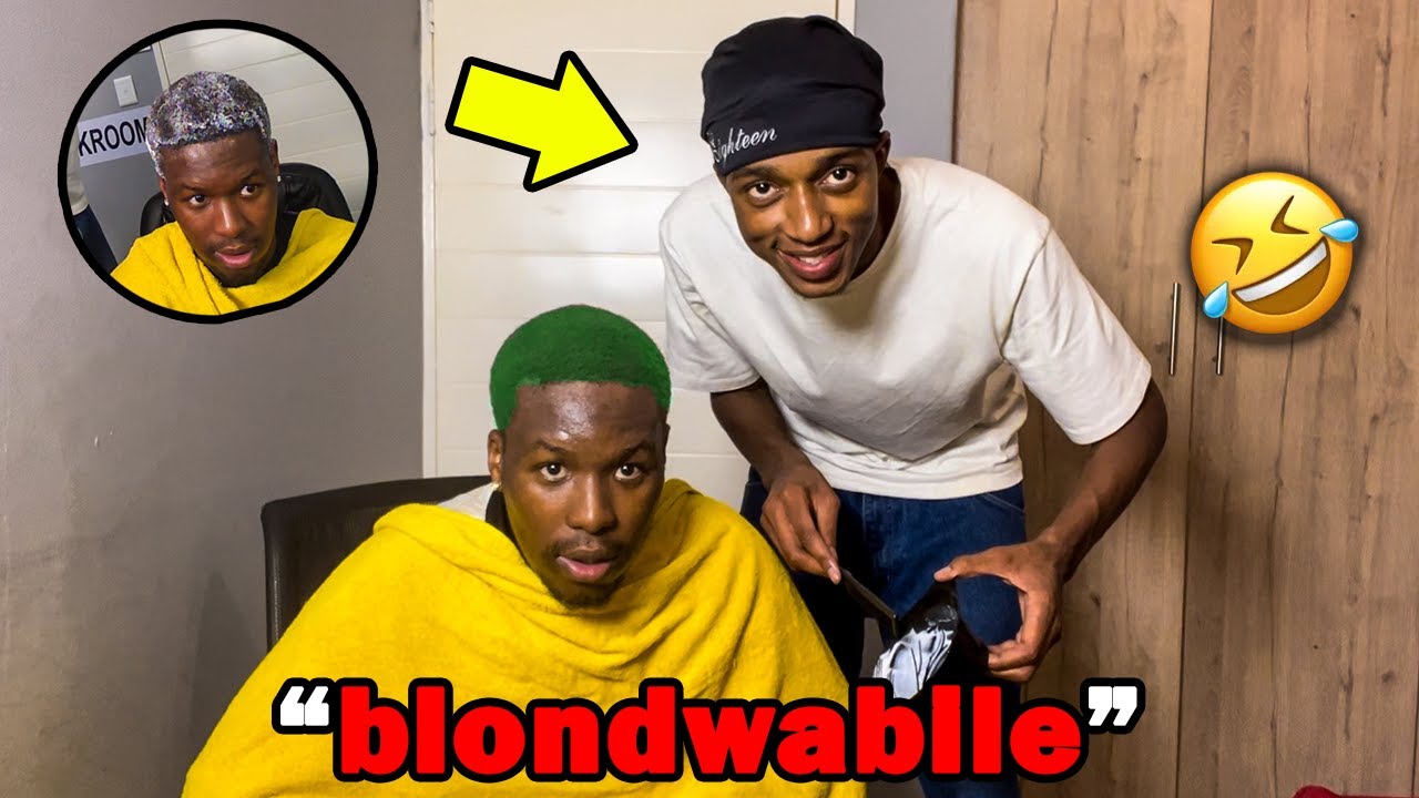 Dyeing Sonwabile's Hair Blonde