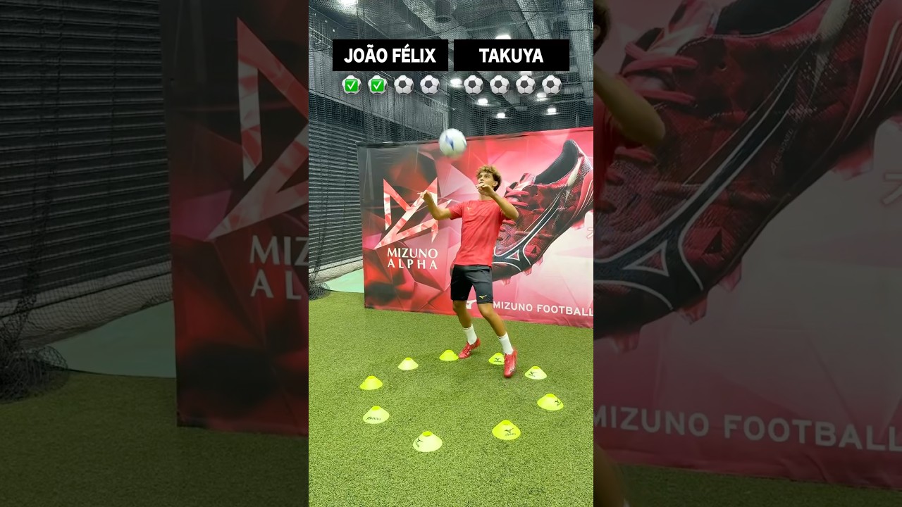 Keep your control in the circle vs JO&Atilde;O F&Eacute;LIX🇵🇹 #mizunofootball #ミズノアルファ#JoaoFelix#ジョアンフェリックス