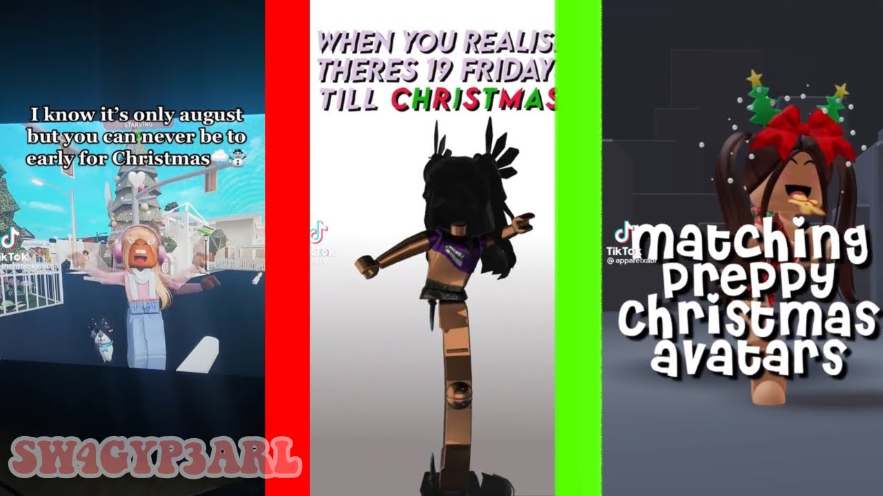 Roblox Christmas compilation 🍪🥛🎅
