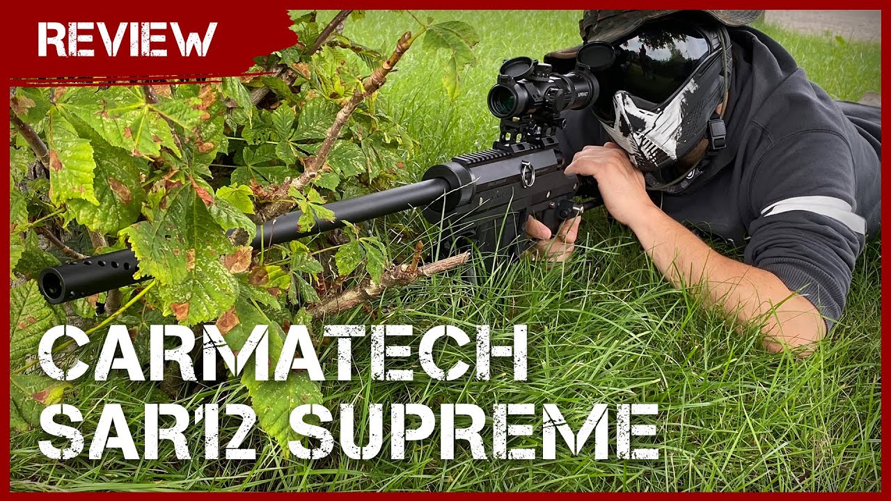 Bester Paintball Sniper? Carmatech SAR12 Supreme Repetierer Review (german/deutsch)