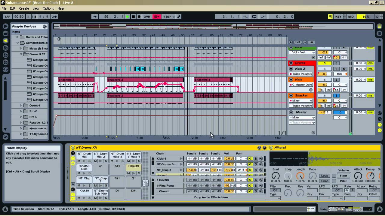 Beat The Clock Ableton Contest - Subaqueous technique and Music Production