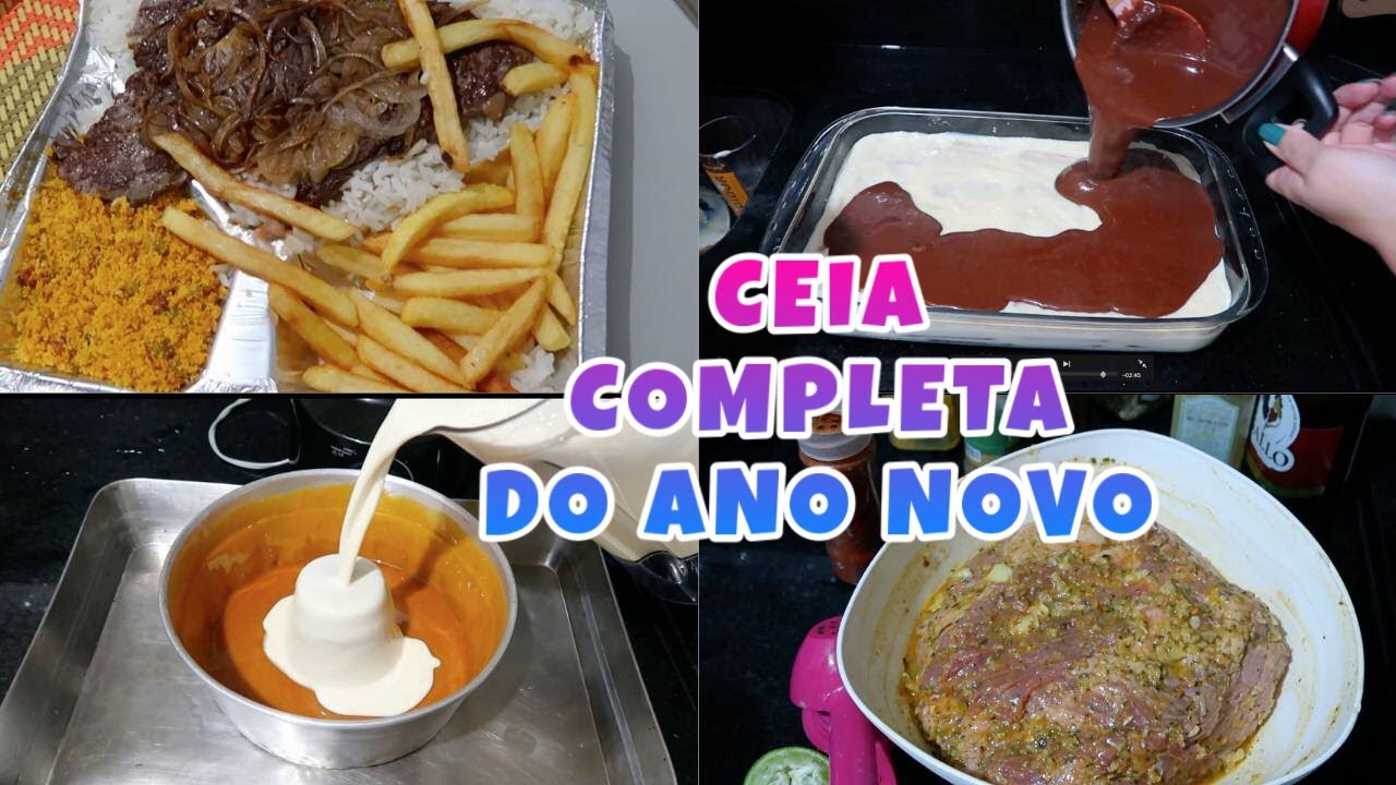 PREPARANDO A CEIA COMPLETA DE ANO NOVO PARA A FAMÍLIA E AMIGOS