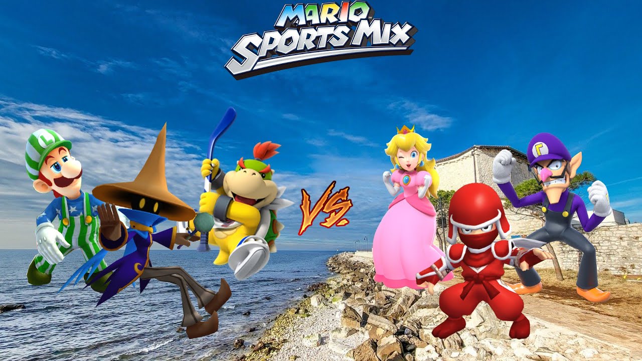Mario Sports Mix - Dodgeball (3 players, Expert CPU) Exhibition Match Ep. 835