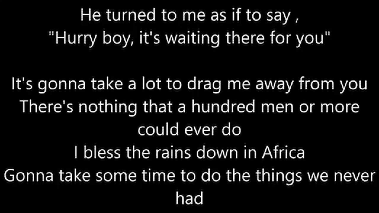 Toto - Africa LYRICS
