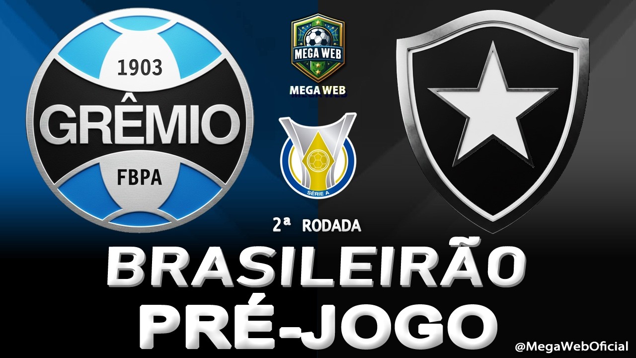 GRÊMIO x BOTAFOGO - AO VIVO (BRASILEIRÃO 2026 -- 2ª Rodada) - Narração