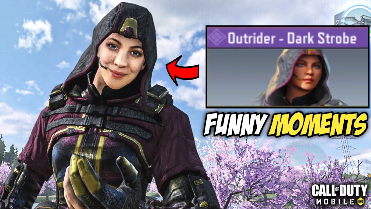 CALL OF DUTY MOBILE - OUTRIDER  DARK STROBE GAMEPLAY IN BATTLEROYALE MODE! [FUNNY MOMENTS]