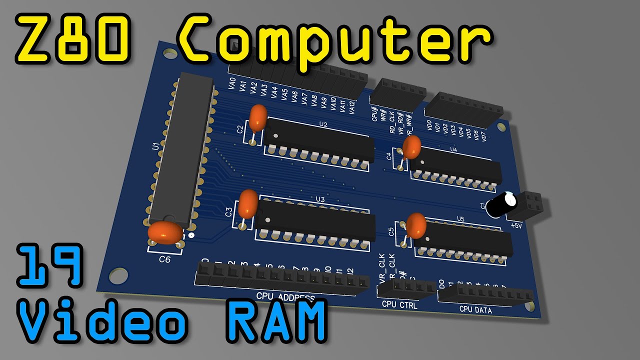 Компьютер Z80 - Часть 19 Видеопамять