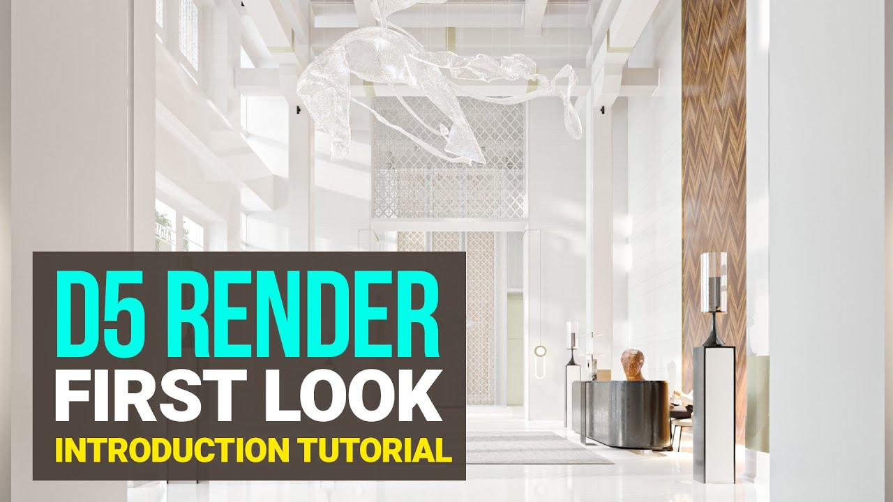 D5 Render First Look - Real Time Raytracing Renderer - Introduction Tutorial