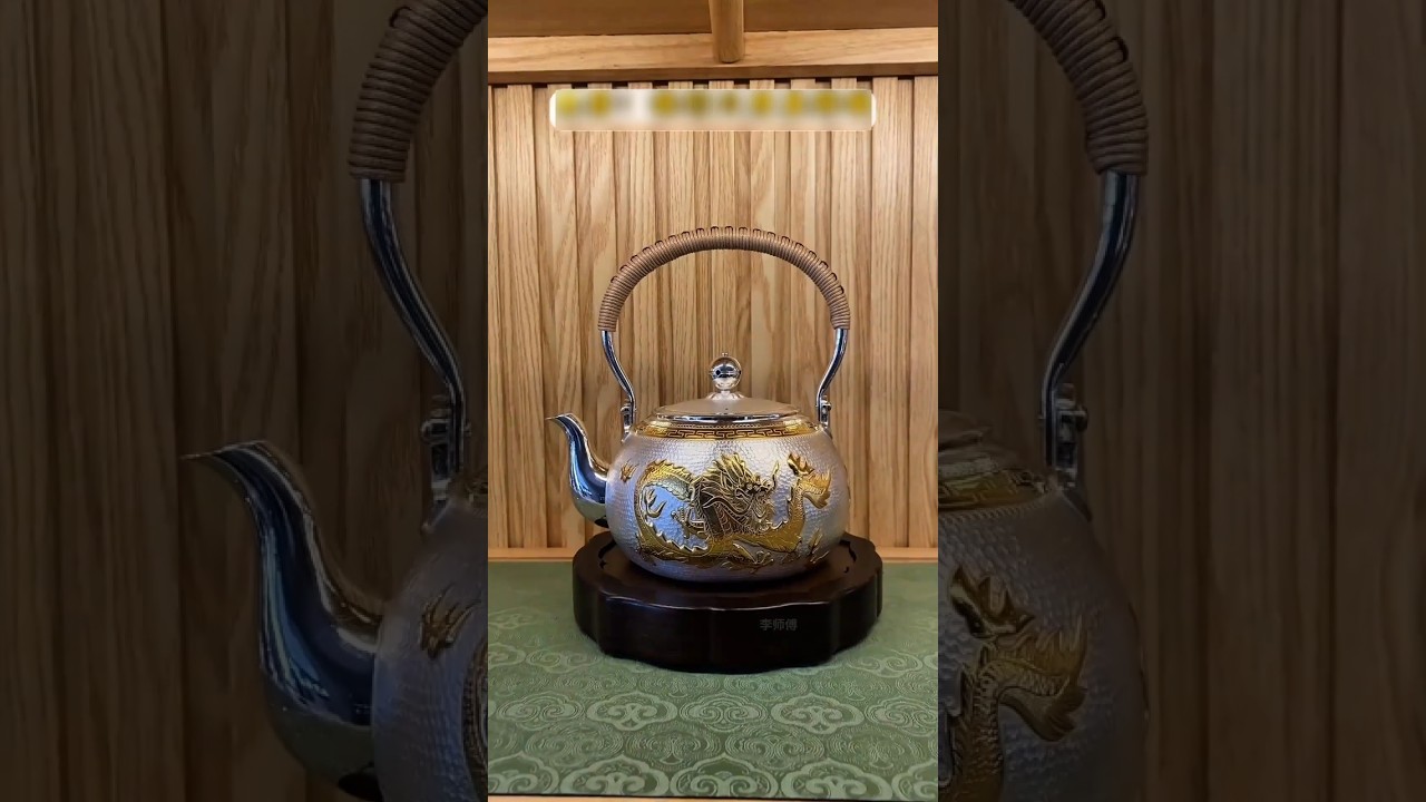 Master Silver Artisan Crafts Exquisite Mercury Kettle | Handmade Tea Set & Cultural Heritage