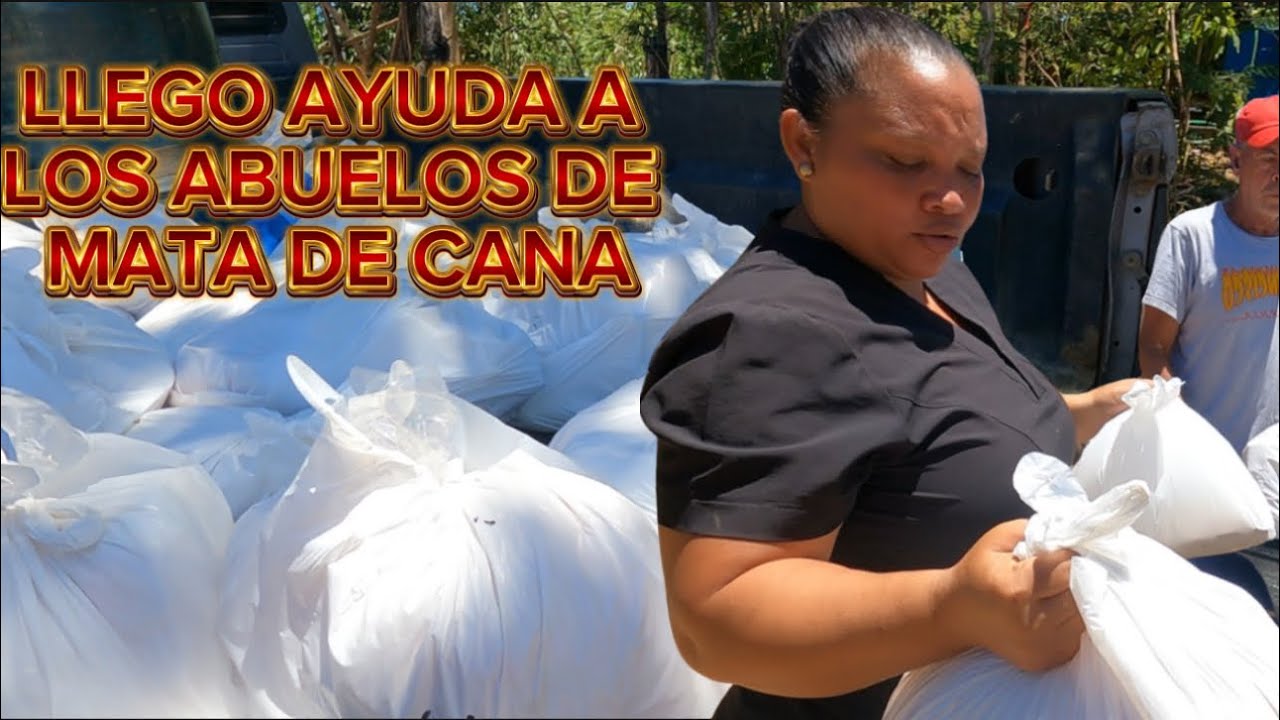 feliz con la llegada de ayuda para los abuelos de MATA DE CANA #ayudemoslosabuelosdematadecana🇩🇴