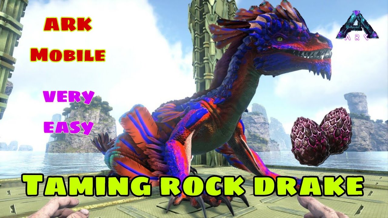 Taming Rock drake || How To Tame Rock drake Ark Ultimate Survival Mobile Edition 🔥 #arkmobile