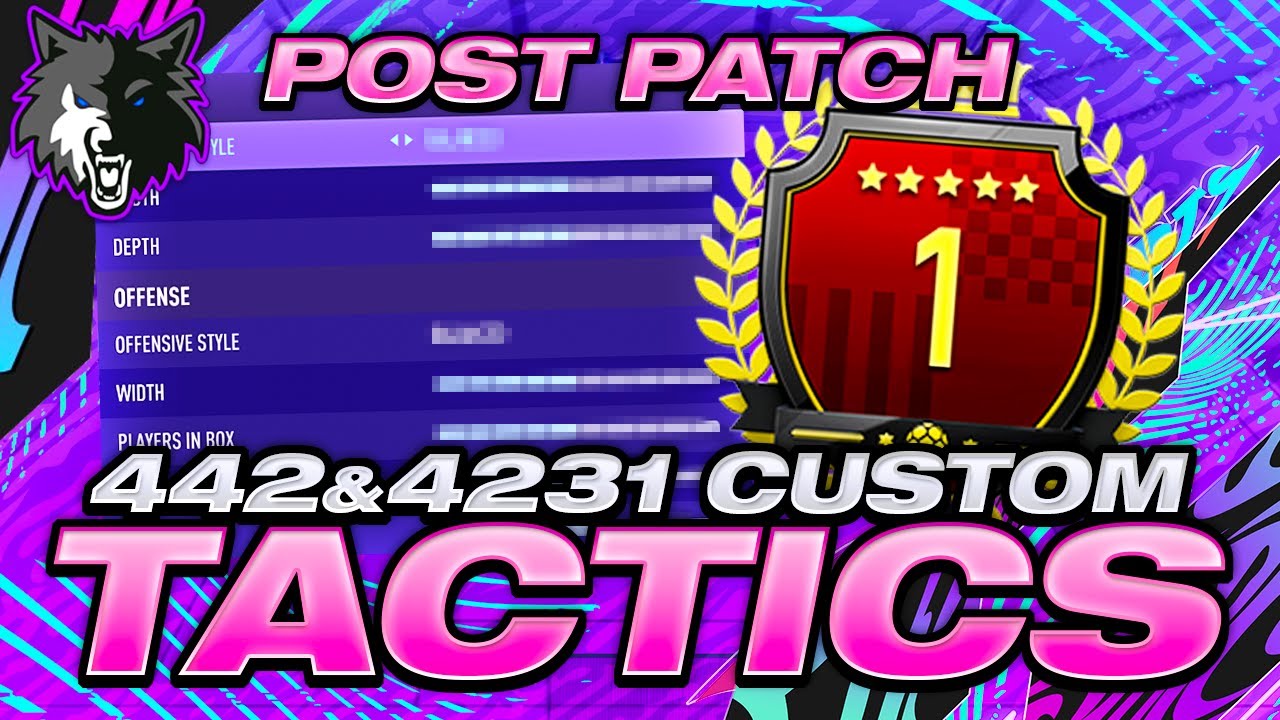 BEST NEW PATCH FIFA 21 442 AND 4231 CUSTOM TACTICS - FIFA 21 ULTIMATE TEAM PRO PLAYER CUSTOM TACTICS