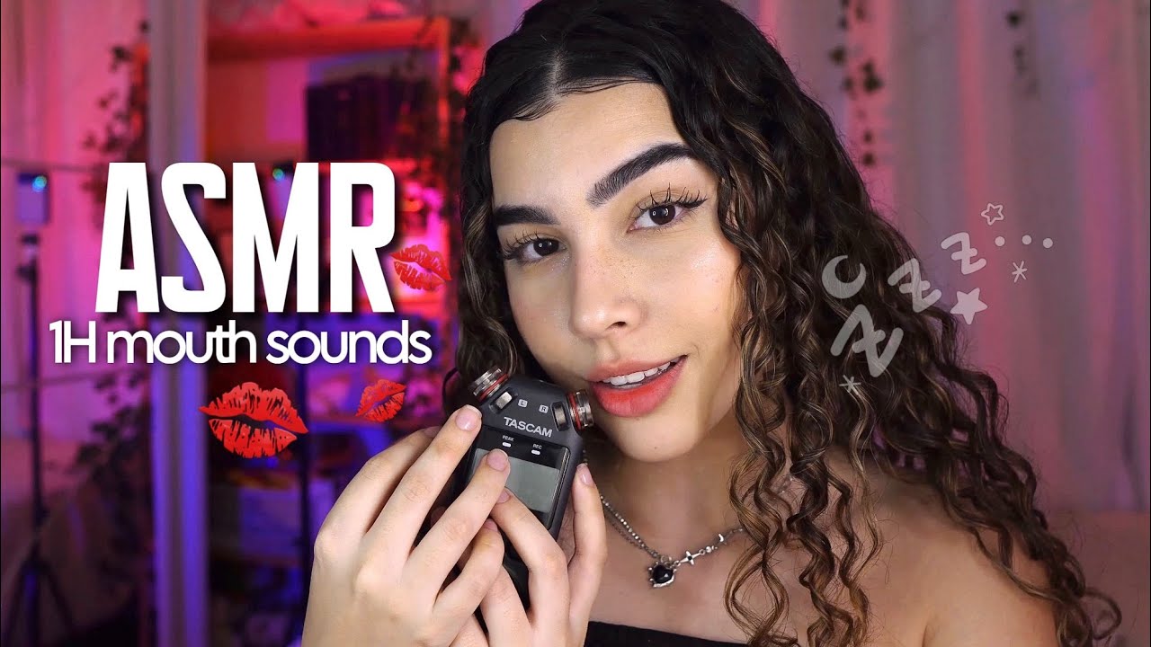 ASMR: 1 HORA DE SONS DE BOCA PARA DERRETER SEU CÉREBRO 🧠💦 Tascam Dr-40x
