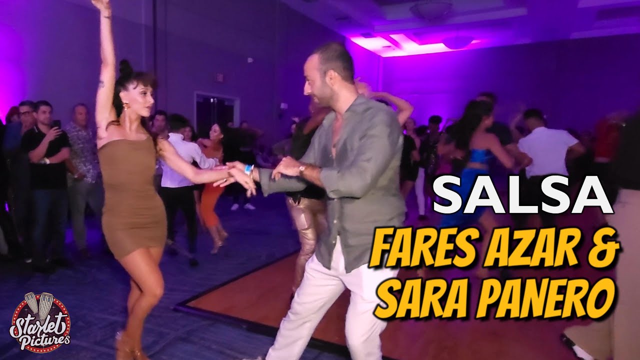 Fares Azar & Sara Panero Salsa Dancing| The Best Bachata Dancer Social Dancing in Los Angeles