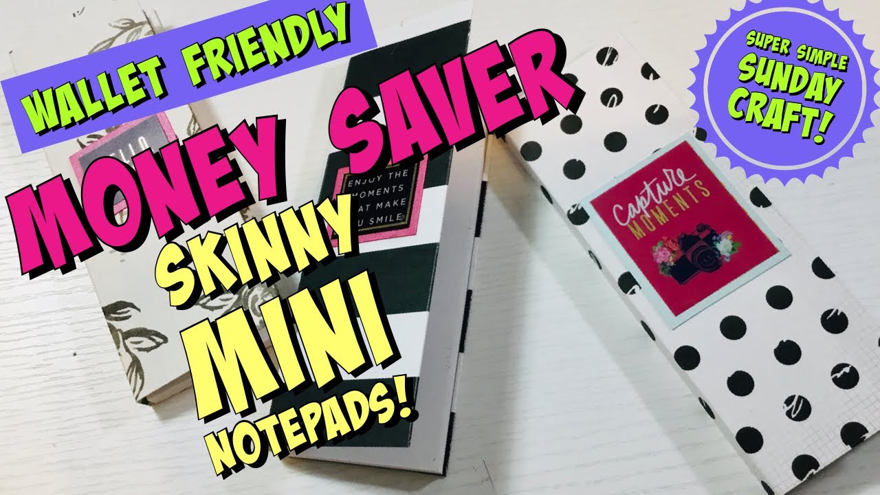 🌟SIX NOTEPADS FOR $1.00🌟 awesome BUDGET CRAFT!! easy 2x6 notepad tutorial