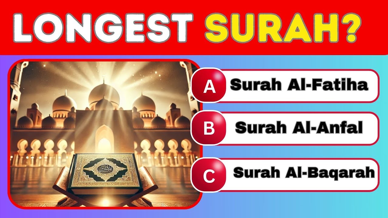 Quran Quiz Challenge!  Test Your Islamic Knowledge ! 🕌📖