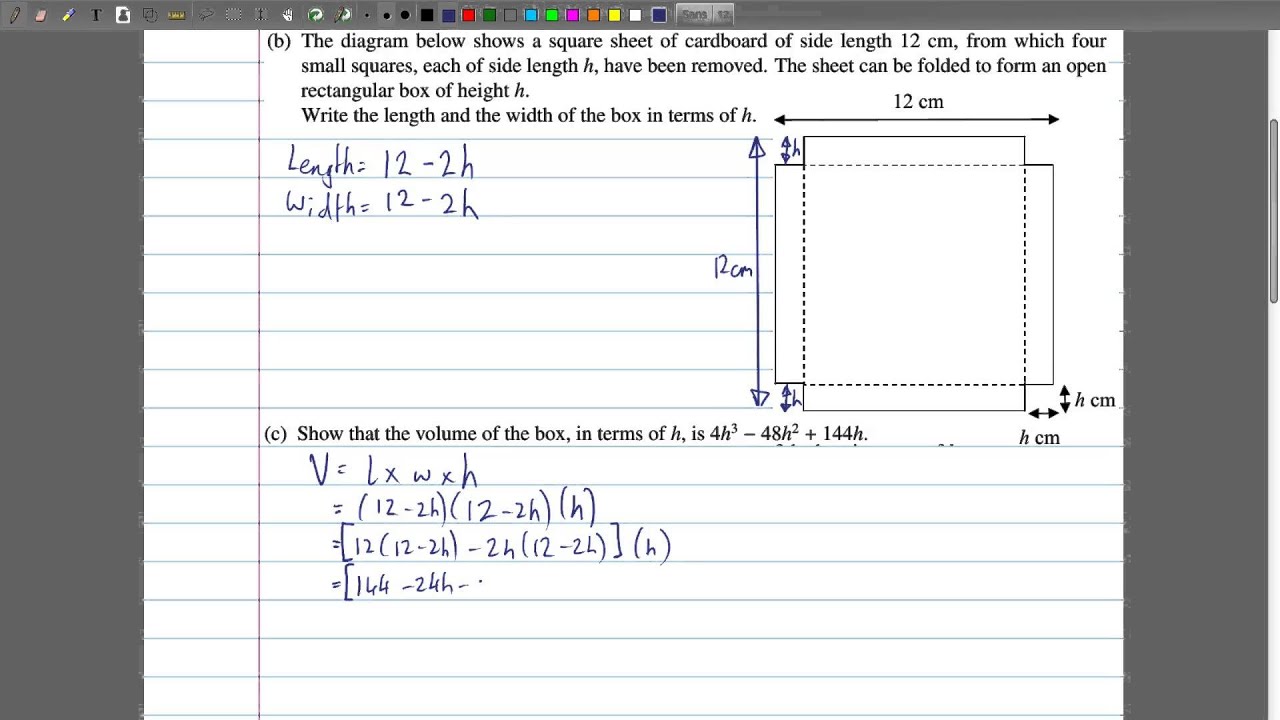 2014 Maths OL P1 Q8