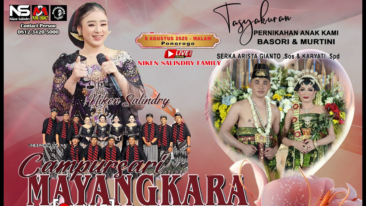 LIVE CAMPURSARI MAYANGKARA NIKEN SALINDRY  || PERFORM DI KEC.SAWO PONOROGO 8 AGUSTUS 2025