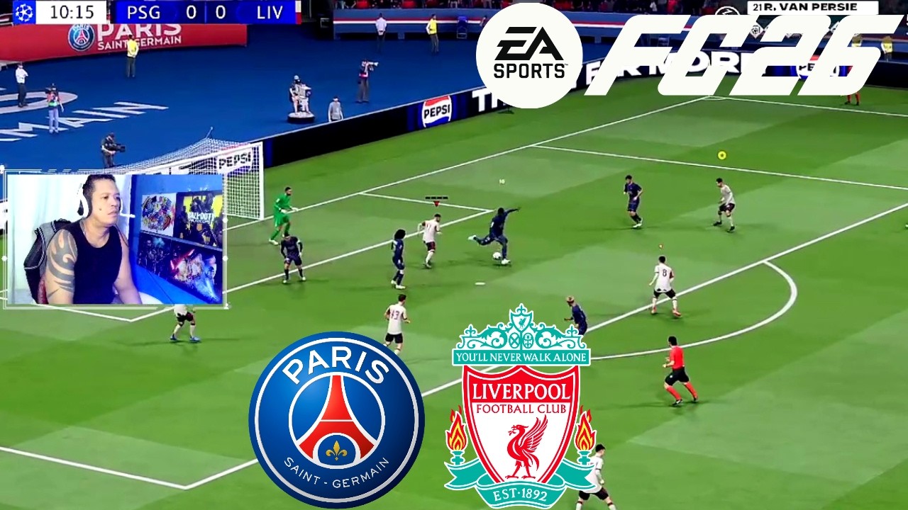 LIVERPOOL x PSG CHAMPIONS LEAGUE Rossi Van Persie MODO CARREIRA GAMEPLAY PARTE 16 EA FC 26