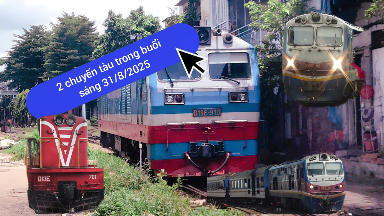 2 CHUYẾN TÀU TRONG SÁNG CHỦ NHẬT TẠI GA SÀI GÒN NGÀY 31/8/2025
