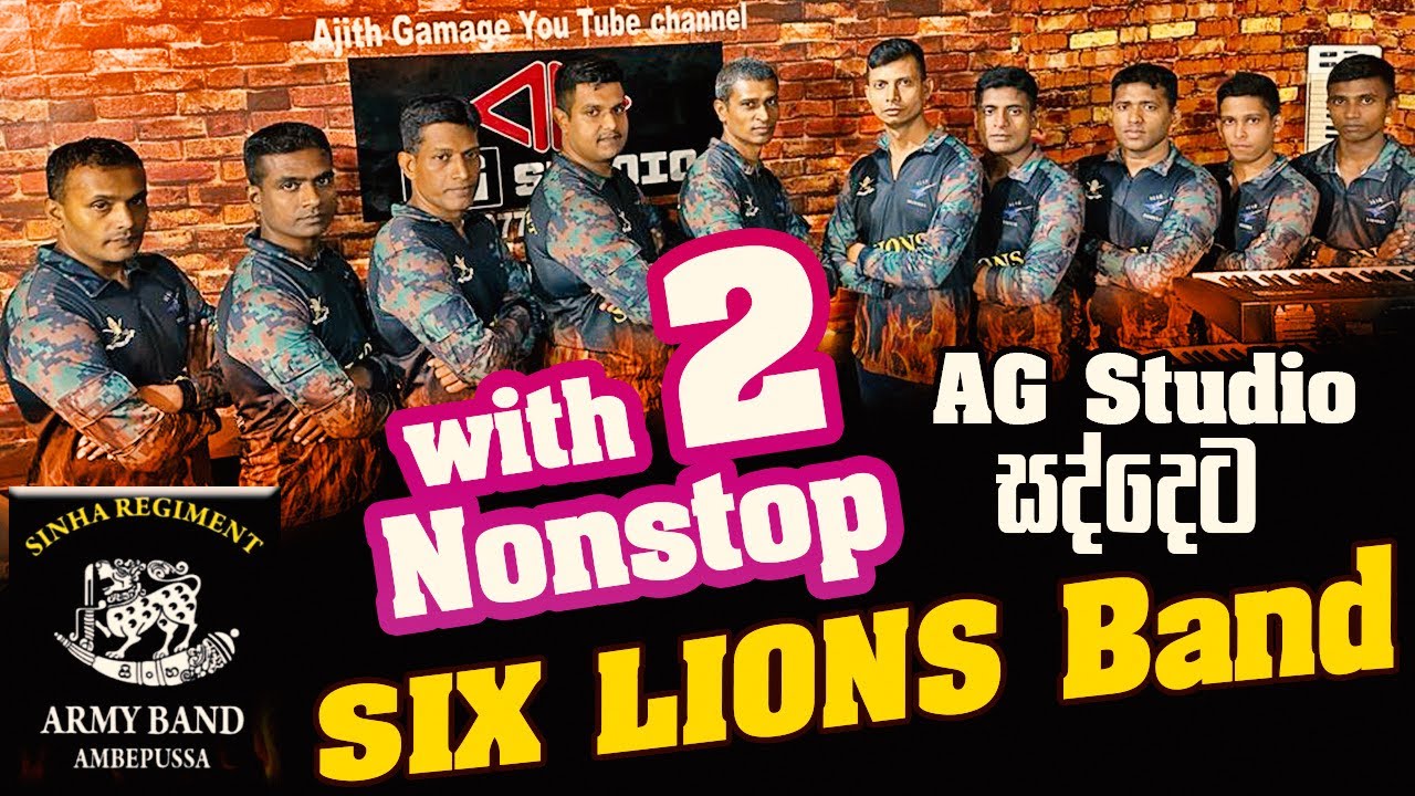 AG studio with Six liones Army Band nonstop