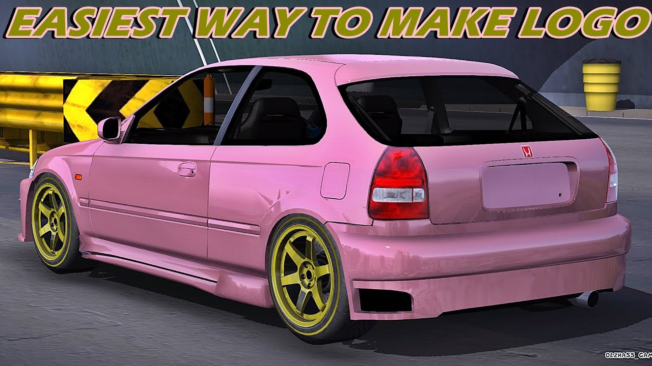 HOW TO MAKE HONDA LOGO IN HONDA CIVIC EK9 || CAR PARKING MULTIPLAYER NEW UPDATE 2023
