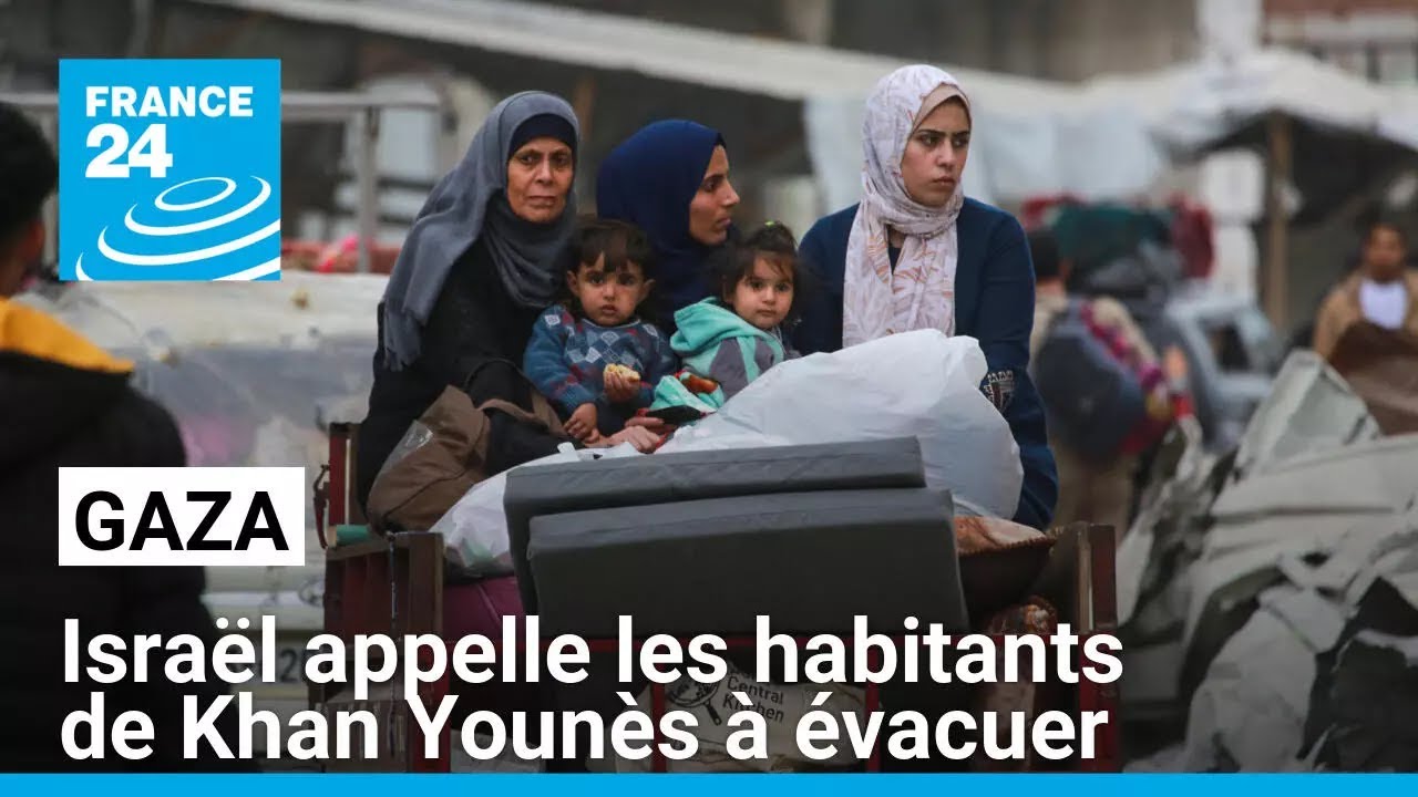 Gaza : l'armée israélienne appelle les habitants de Khan Younès à évacuer • FRANCE 24