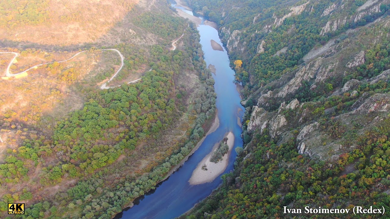 Меандрите на река Арда ( Маджарово) The Meanders of Arda River  - Поглед от дрон - Aerial view