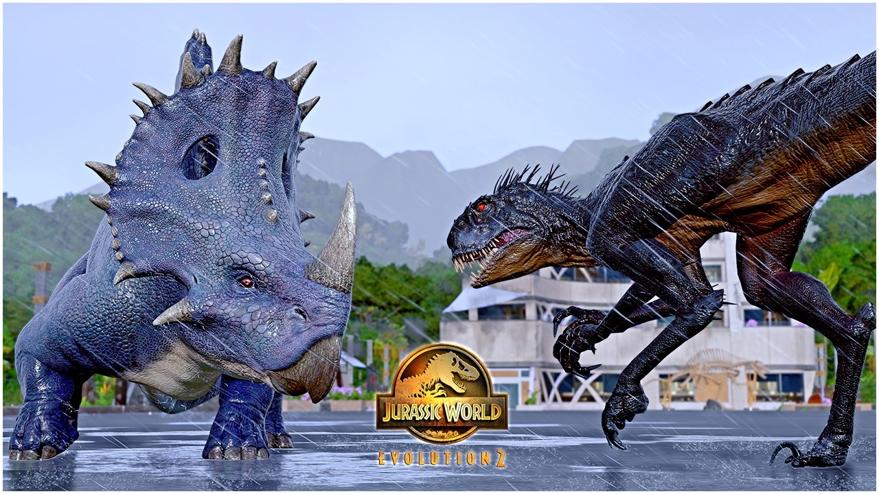 The Hunger Games of the Movie Dinosaurs 🦖 Jurassic World Evolution 2 Battle Royale Animations - JWE