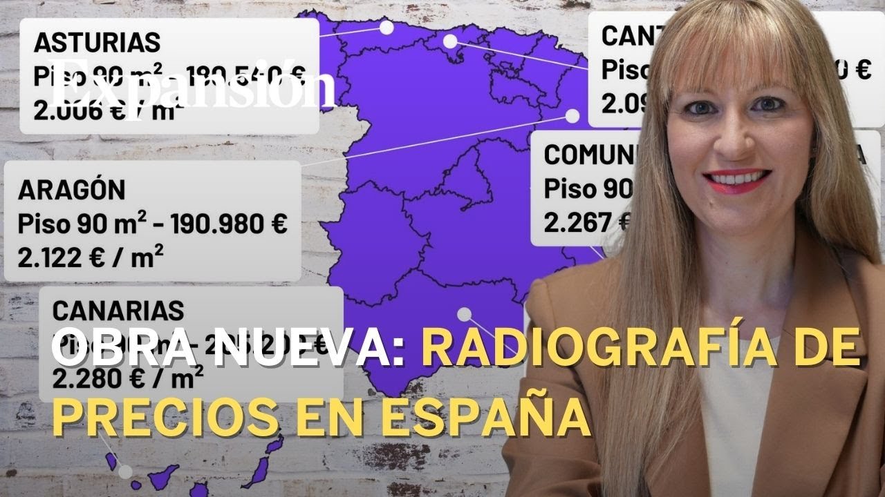 &iquest;D&oacute;nde cuesta m&aacute;s y menos comprarse un piso de obra nueva en Espa&ntilde;a?