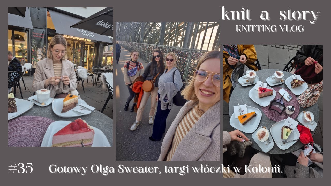 Gotowy Olga Sweater, targi włóczki w Kolonii.