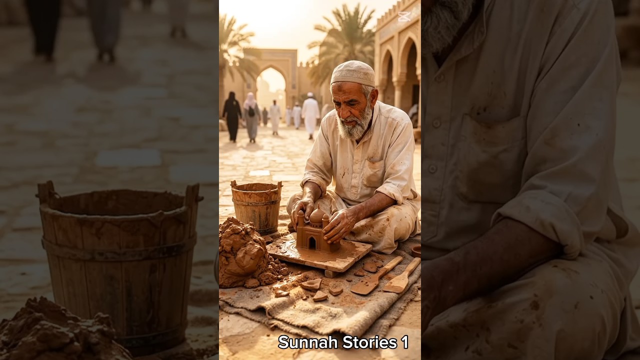 🏜️ Wet Clay Se Mini Desert Mosque 😍 | Amazing Islamic Clay Art#MiniMosque #DesertMosque #ClayArt