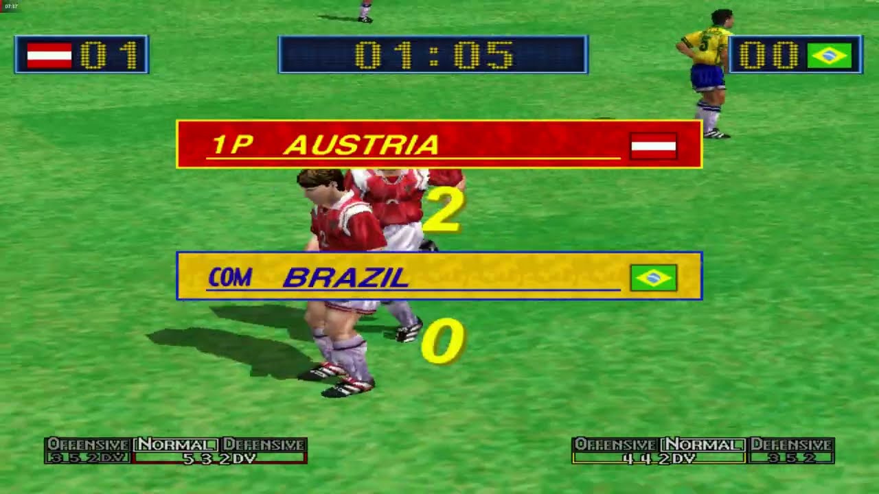 Virtua Striker 2 ver. 2000.1 - AUSTRIA Playthrough - Arcade Mode