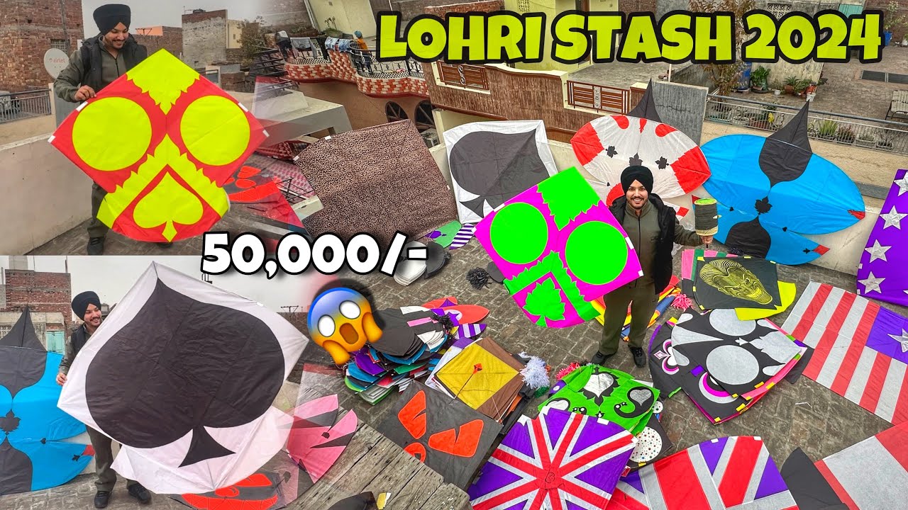 Lohri stash 2024 😱 Worth 50,000/- | Pakistani Design , Paras , Patang , 6 Tawa , 12 Tawa , 3 Tawa