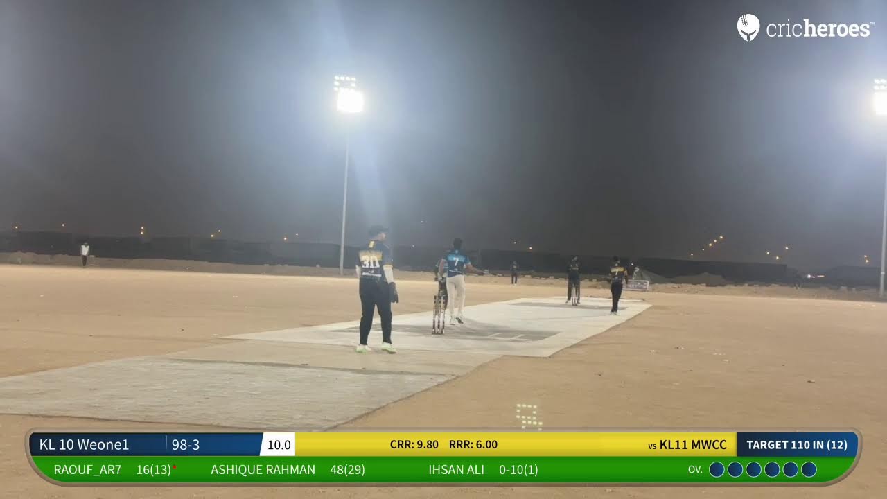 KL11 MWCC vs KL 10 Weone1 | RIYADH CRICKET BASH-SEASON 2(League Matches) | Live - Riyadh TEXA GROUND