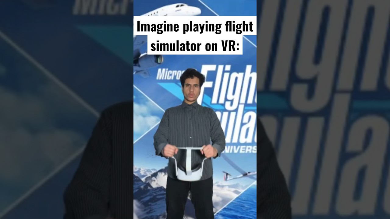 Imagine playing flight simulator on VR 😂 