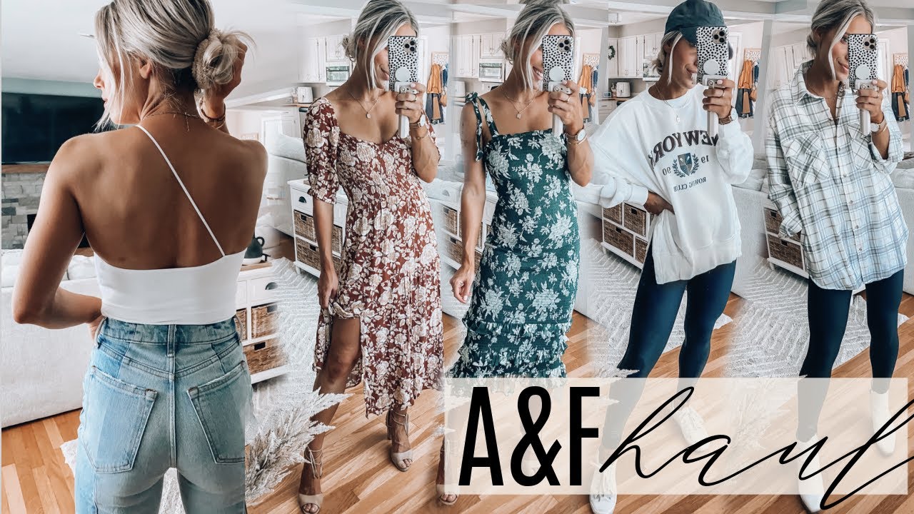 $1000 Abercrombie Haul | Jeans, Tops, Dresses & Fall Essentials!