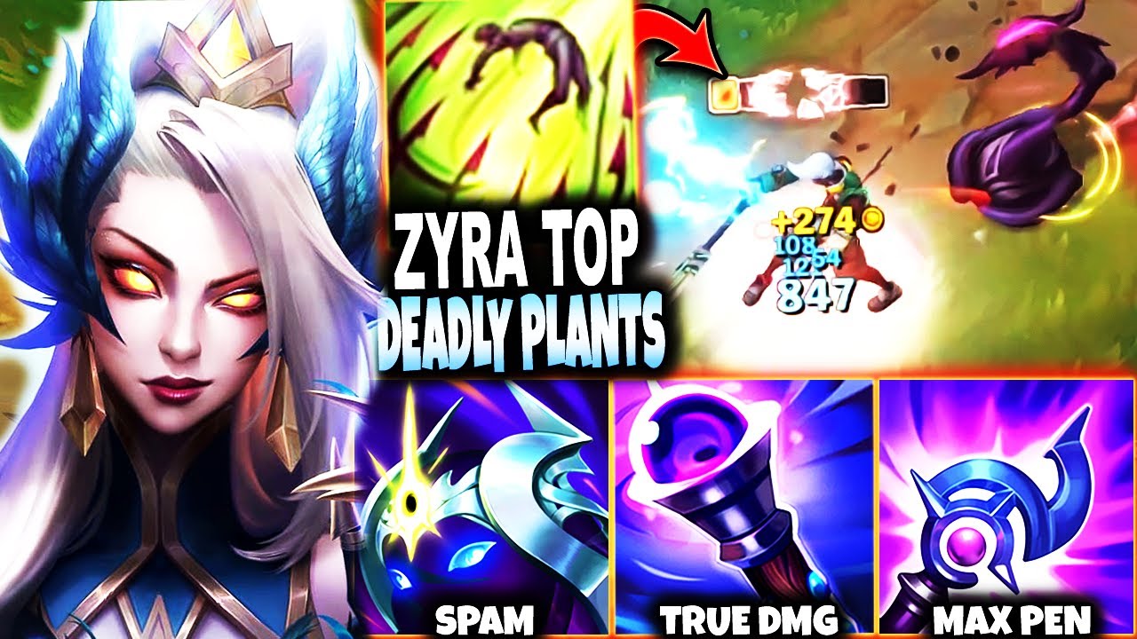 Zyra is A SUPPORT? THINK AGAIN!! Full Pen Zyra Top Lane Build can ANNIHILATE ALL 🔥 LoL Zyra Gameplay