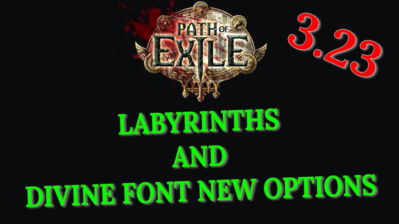 POE 3.23 - New Options in Labs (Trial of Acendancy)