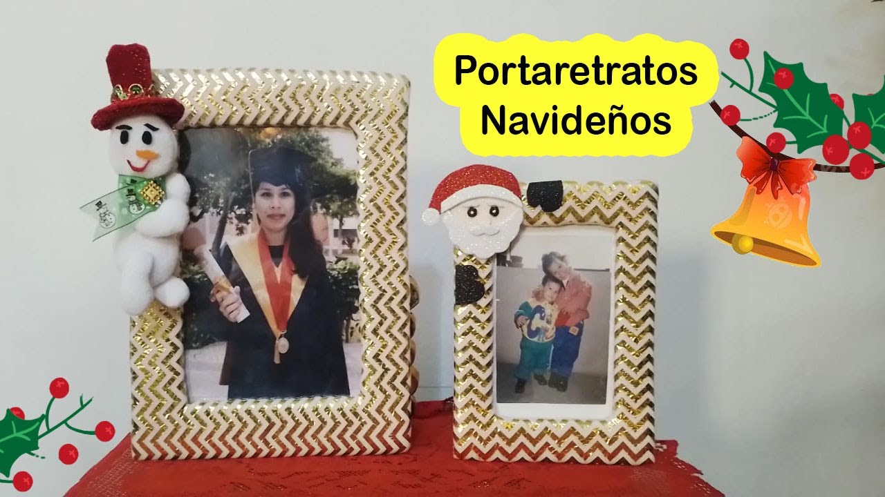 2 Ideas Fantásticas de Portaretratos Navideños Hermosos y Elegantes