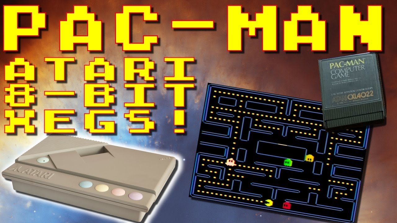 Pac-Man for Atari 8-bit XEGS Review - Greg's Game Room