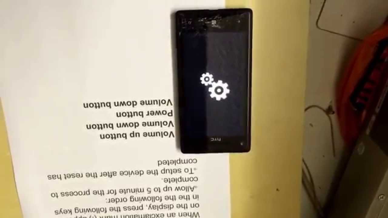Как сделать полный сброс настроек на HTC 8X Windows Phone