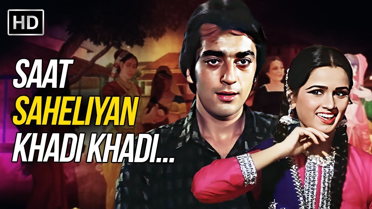 Saat Saheliyan Khadi Khadi | Kishore Kumar 80s Song | Sanjay Dutt, Padmini Kolhapure | Vidhaata 1982
