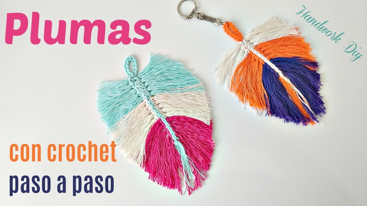 Cómo hacer plumas con crochet