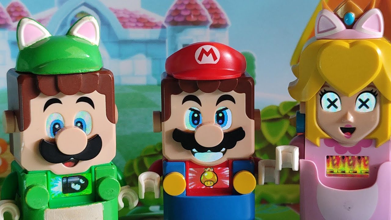 LEGO Mario, LEGO Luigi and LEGO Peach New LEGO Super Mario Kart