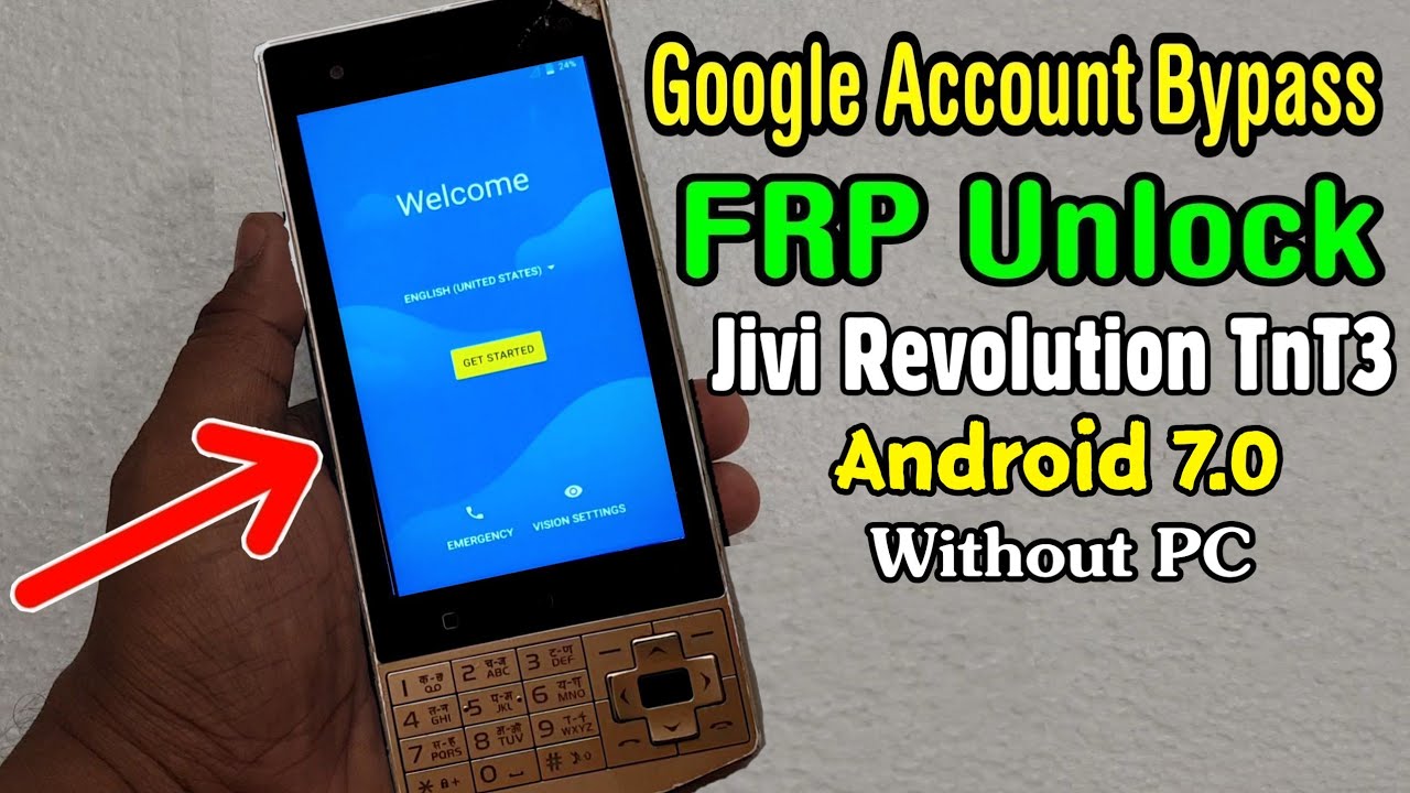 Jivi Revolution TnT3 FRP Unlock/ Google Account Bypass || ANDROID 7.0 (Without PC)