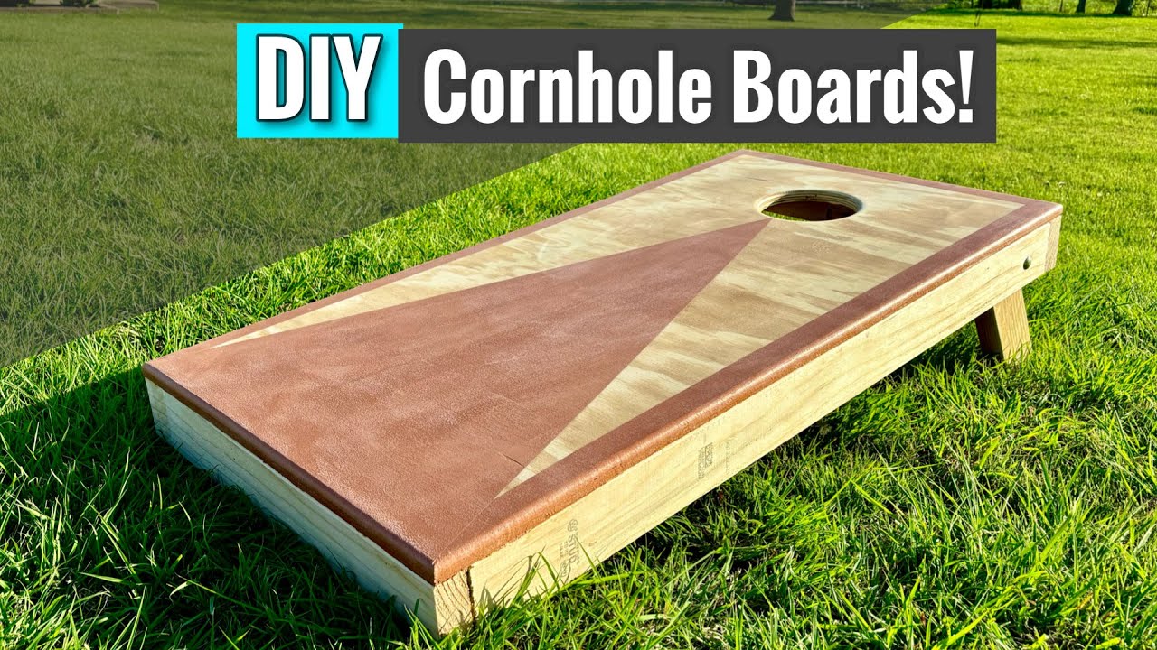 How to Build Cornhole Boards! - Easy Beginner DIY w/ Free Plans!