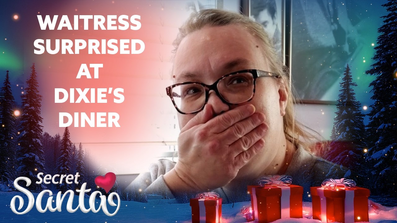Любимая официантка закусочной Dixie's Diner получает подарок от тайного Санты во время обеда с бо...